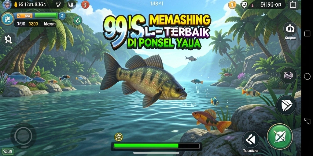 Screenshot gameplay 99SL menunjukkan aksi memancing yang menarik dan menantang.