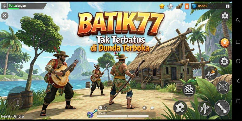 Tampilan gameplay BATIK77 dengan pemandangan alam yang indah.