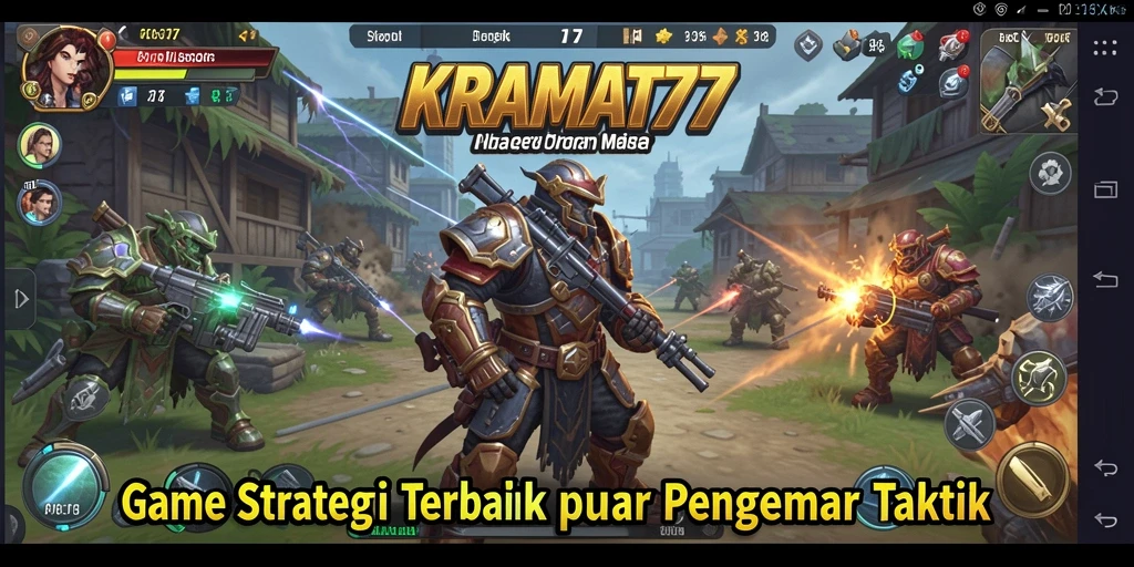 Tangkapan layar KRAMAT77 menunjukkan pertempuran strategis yang intens.