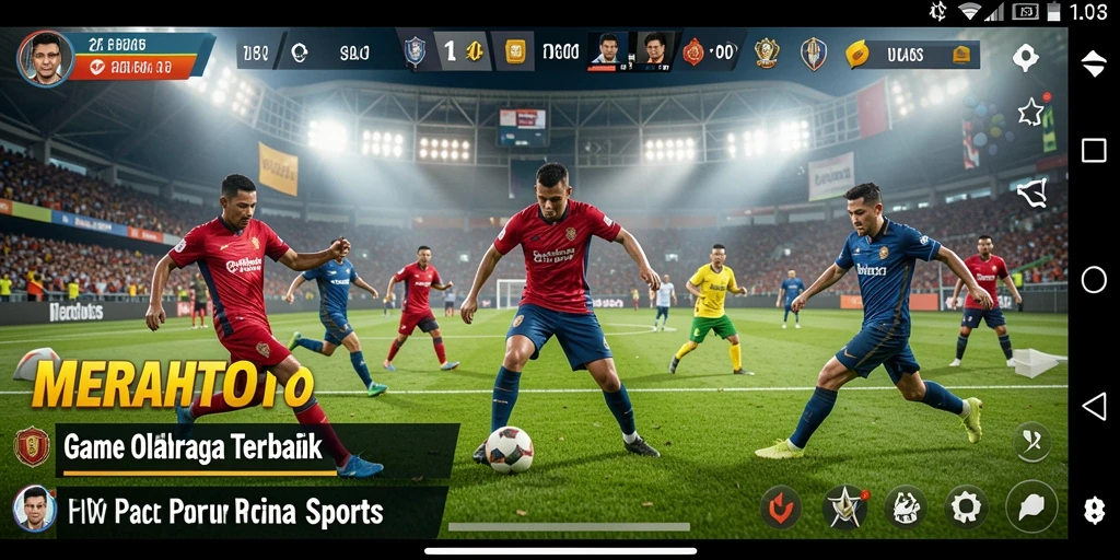 Tampilan gameplay yang memukau dari MERAHTOTO saat bermain olahraga.