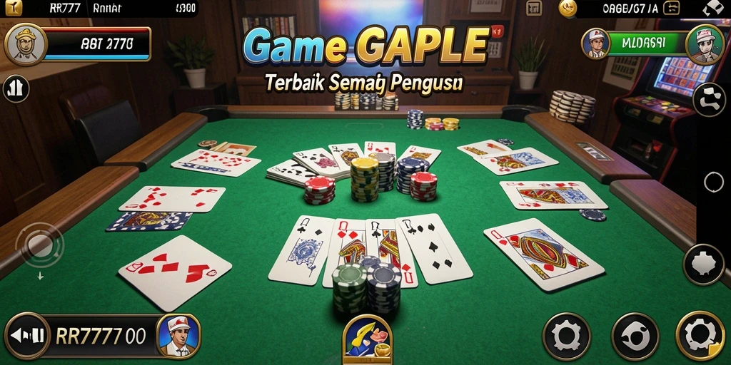 Skrinsot gameplay RR777 yang mendebarkan saat bermain Gaple.