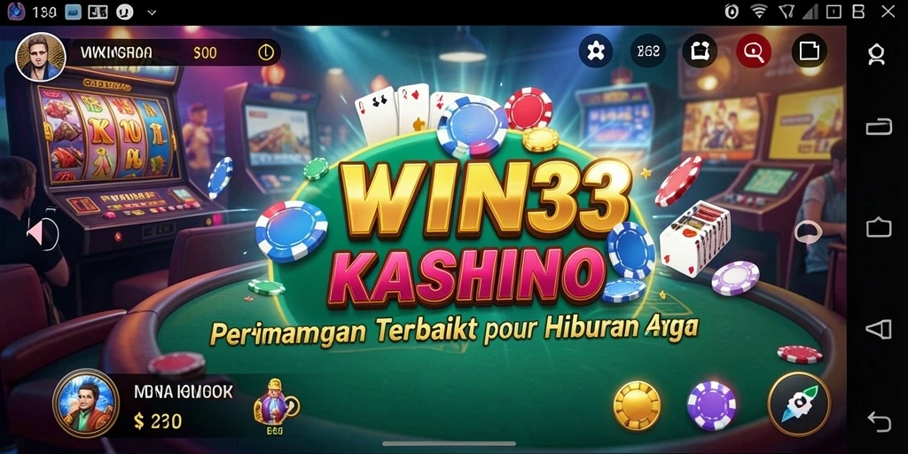 Tampilan memukau dari gameplay Kasino di WIN33.